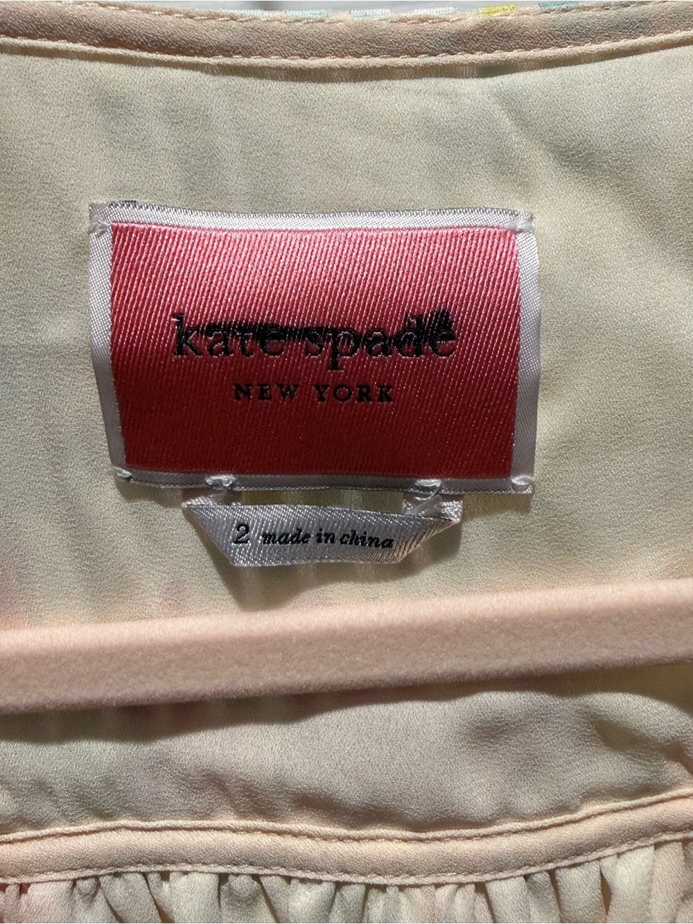 NWOT Kate Spade Floral Pleated Midi Dress in Pink and Yellow - Picture 3 of 3